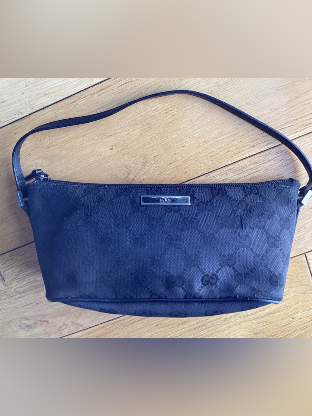 Gucci monogram boat pochette black bag - Picture 4 of 10
